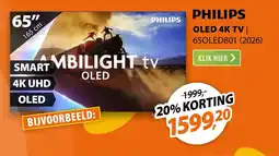 Expert Philips OLED 4K TV | 65OLED801 (2026) aanbieding