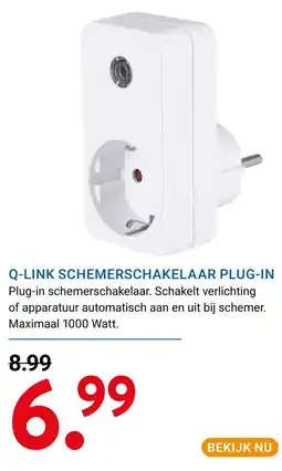 Kluswijs Q-LINK SCHEMERSCHAKELAAR PLUG-IN aanbieding