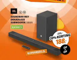 Expert JBL soundbar met draadloze subwoofer | SB595 aanbieding