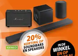 Expert Marshall soundbars en speakers aanbieding