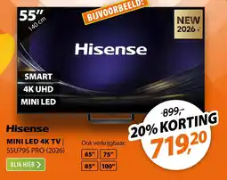 Expert Hisense MINI LED 4K TV | 55U79S PRO (2026) aanbieding