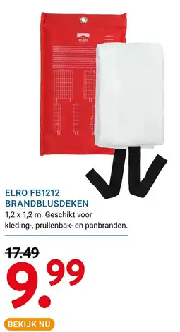 Kluswijs elro brandblusdeken aanbieding
