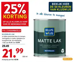 Kluswijs kluswijs matte lak aanbieding
