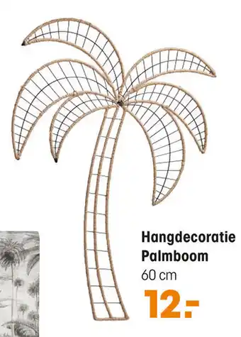 Kwantum Hangdecoratie Palmboom 60 cm aanbieding