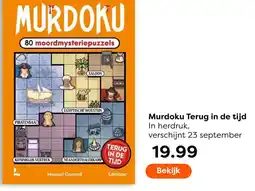 The Read Shop Murdoku Terug in de tijd aanbieding
