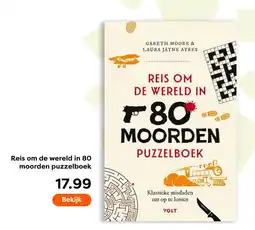 The Read Shop Gareth Moore & Laura Jayne Ayres Reis om de wereld in 80 moorden puzzelboek aanbieding