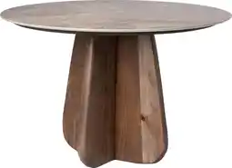Intratuin Intratuin bijzettafel Jordi bruin / naturel D 60 H 40 cm aanbieding