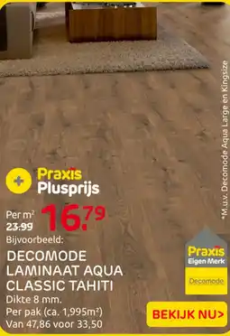 Praxis Decomode laminaat aqua classic tahiti aanbieding