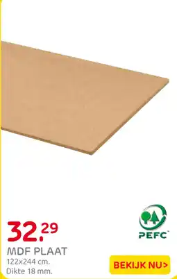 Praxis MDF PLAAT aanbieding