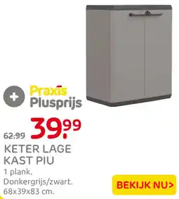 Praxis Keter lage kast piu aanbieding