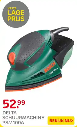Praxis Bosch delta schuurmachine psm100a aanbieding