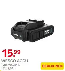 Praxis WESCO ACCU aanbieding