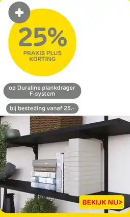 Praxis Duraline plankdrager F-system aanbieding