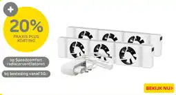 Praxis Speedcomfort radiatorventilatoren aanbieding