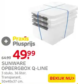 Praxis Sunware opbergbox q-line aanbieding