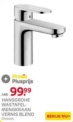 Praxis Hansgrohe wastafelmengkraan vernis blend aanbieding