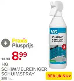 Praxis HG schimmelreiniger schuimspray aanbieding