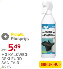 Praxis HG kalkweg gekleurd sanitair aanbieding