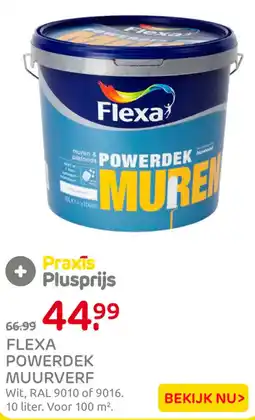 Praxis Flexa powerdek muurverf aanbieding