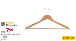 Praxis Praxis klerenhangers hout aanbieding