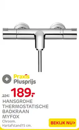 Praxis Hansgrohe thermostatische badkraan myfox aanbieding