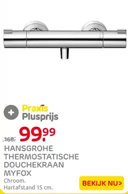 Praxis Hansgrohe thermostatische douche kraan myfox aanbieding