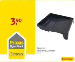 Praxis Sencys verfbak zwart aanbieding