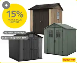Praxis Keter tuinhuizen aanbieding