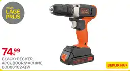 Praxis Black+Decker accuboormachine BCD001C2-QW aanbieding