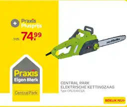 Praxis Central Park elektrische kettingzaag aanbieding