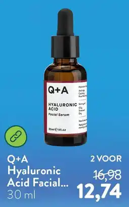 Holland & Barrett Q+A Hyaluronic Acid Facial Serum aanbieding