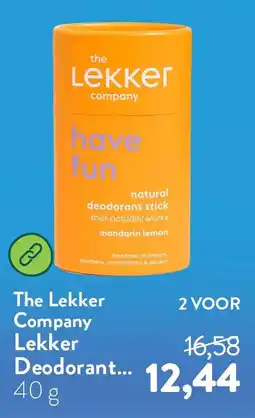 Holland & Barrett The Lekker Company Lekker Deodorant aanbieding