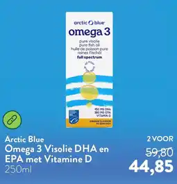 Holland & Barrett Arctic Blue Omega 3 Visolie DHA en EPA met Vitamine D aanbieding