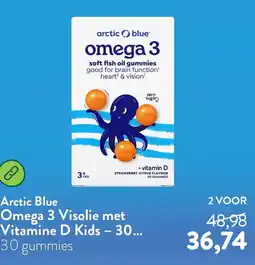 Holland & Barrett Arctic Blue Omega 3 Visolie met Vitamine D Kids aanbieding