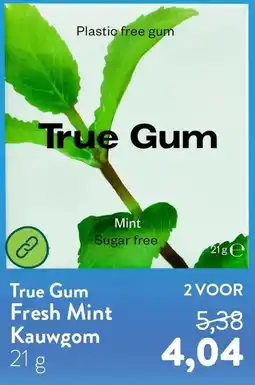 Holland & Barrett True Gum Fresh Mint aanbieding