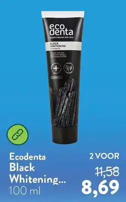 Holland & Barrett Ecodenta Black Whitening aanbieding