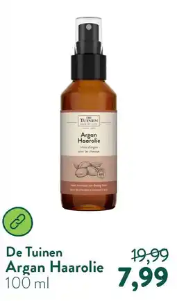 Holland & Barrett De Tuinen Argan Haarolie aanbieding