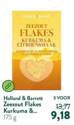 Holland & Barrett Holland & Barrett Zeezout Flakes Kurkuma &... aanbieding