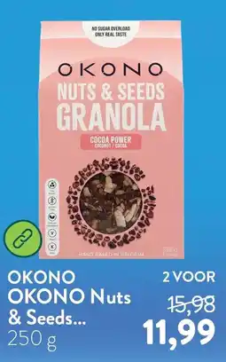 Holland & Barrett Okono Nuts & Seeds Granola aanbieding
