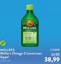 Holland & Barrett Möller's Omega-3 Levertraan Appel aanbieding