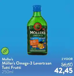 Holland & Barrett Moller's Möller's Omega-3 Levertraan Tutti Frutti aanbieding