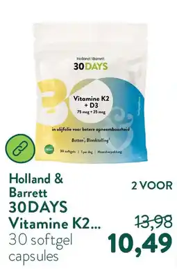 Holland & Barrett Holland & Barrett 30DAYS Vitamine K2... aanbieding