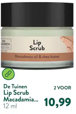 Holland & Barrett De Tuinen Lip Scrub aanbieding