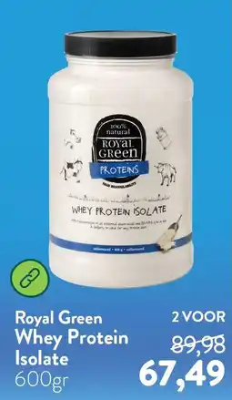 Holland & Barrett Royal Green Whey Protein Isolate aanbieding