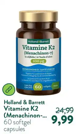 Holland & Barrett Holland & Barrett Vitamine K2 (Menachinon-7) aanbieding