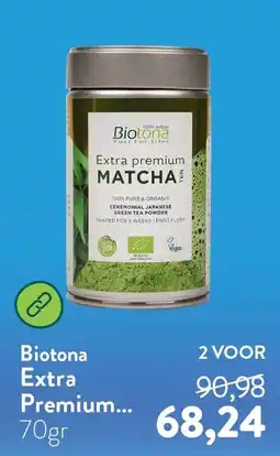 Holland & Barrett Biotona Extra premium MATCHA aanbieding