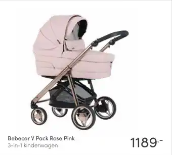 Baby & Tiener Bebecar V Pack Rose Pink 3-in-1 kinderwagen aanbieding