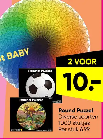 Big Bazar Round Puzzel aanbieding