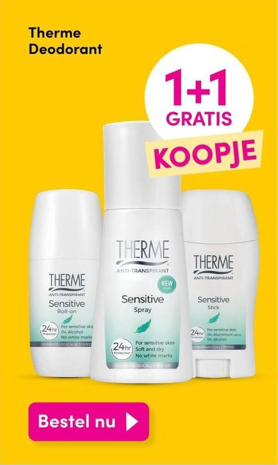 Therme Deodorant aanbieding bij DA