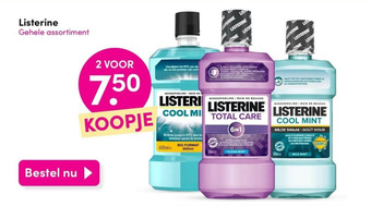 DA Listerine aanbieding